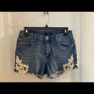 STS Blue - Embellished Flower Jean Shorts